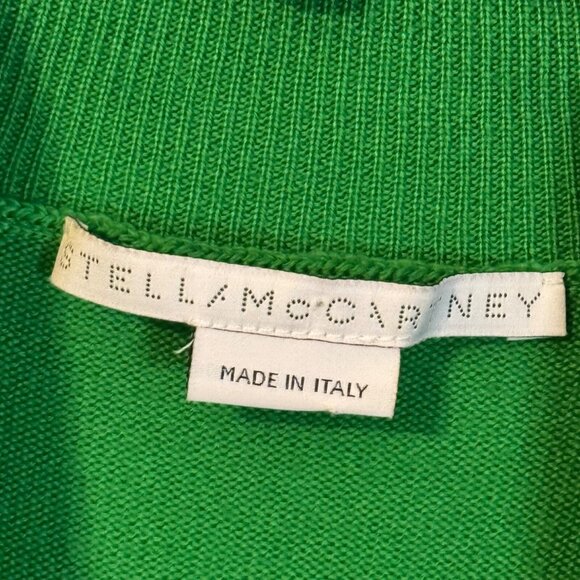 Stella McCartney Green Wool Long Sleeve Turtleneck Sweater Dress Size 8 Dress. - Picture 4 of 12